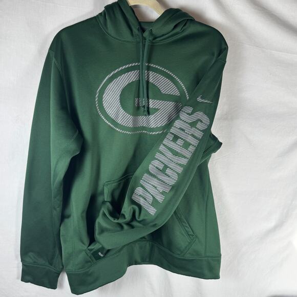 Green Bay Packers Hoodie, Nike Therma-Fit, Size Medium (M), NFL, Football - Picture 2 of 8